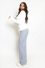 Wide Leg Knitted Trouser