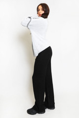 Wide Leg Knitted Trouser