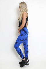 Tie Dye Print Push Up Leggings