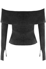 Bardot Ribbed Zip Up Cardigan