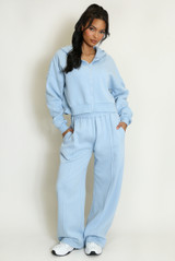 Iconic Hooded Sweatshirt And Wide Leg Jogger Set