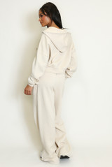 Iconic Hooded Sweatshirt And Wide Leg Jogger Set