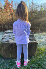 Kids Mini Embroidered Half Zip Sweatshirt