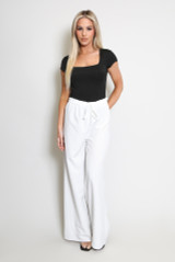 Striped Wide Leg Trouser