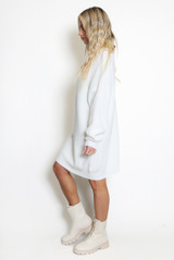 Knitted Roll Neck Long Jumper