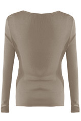 Asymmetric Neck Long Sleeve Top Asymmetric Neck Long Sleeve Top