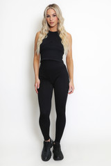 Ribbed Push Up High Waisted Leggings