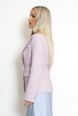 Textured Tweed Tailored Blazer