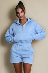 Chicago Cropped Sweatshirt And Shorts Set