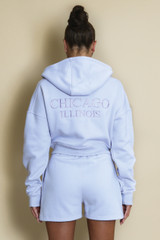 Chicago Cropped Sweatshirt And Shorts Set