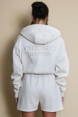 Chicago Cropped Sweatshirt And Shorts Set