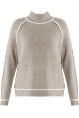 Contrast High Neck Jumper