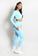 Cut Out Top And Push Up Legging Gym Set 
