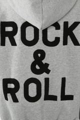Rock And Roll Slogan Zip Hoodie