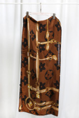 Monogram Motif Printed Scarf