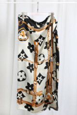 Monogram Motif Printed Scarf