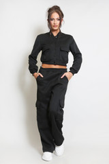 Jersey Jacket And Cargo Trouser Set