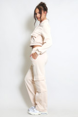 Jersey Jacket And Cargo Trouser Set