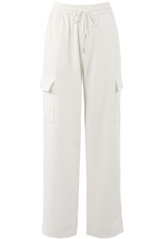 Jersey Wide Leg Cargo Trouser