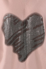 Sequin Heart Oversized Knitted Jumper And Wide Leg Trouser Set