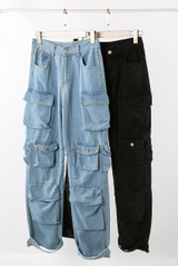 Cargo Pocketed Denim Jeans