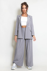 Tailored Wide Leg Trouser Suit