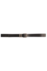 Leather Slim Double Bar Belt