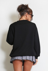 Bow Motif Sweatshirt