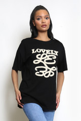 Lovely Slogan Print T-Shirt