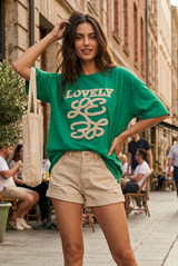 Lovely Slogan Print T-Shirt