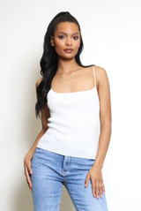 Ribbed Strappy Cami Top