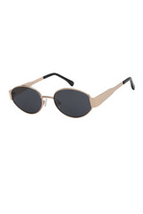 Oval Sunglasses With Chunky Arm