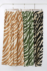 Animal Print Wide Leg Trouser