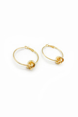 Knot Hoop Earrings 