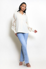 Crochet Sleeve Blouse