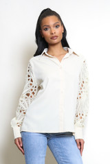 Crochet Sleeve Blouse