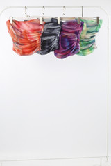 Ruched Tie Dye Bandeau Tops