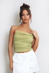 Strappy Ruched Cami Top