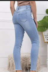 High Waist Super Ripped Skinny Fit Jeans