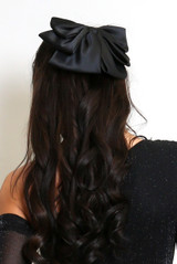 Oversized Satin Bow Hair Clip