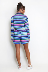 Multicoloured Stripe Blouse