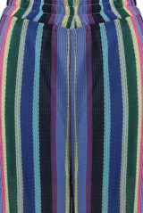 Multicoloured Stripe Flare Trouser