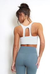 Cut Out Back Gym Crop Top