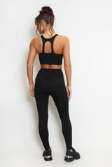 Cut Out Back Gym Crop Top