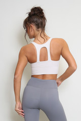 Cut Out Back Gym Crop Top