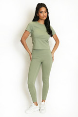 T-shirt And Leggings Athleisure Set