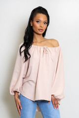 Bardot Tie Hem Blouse