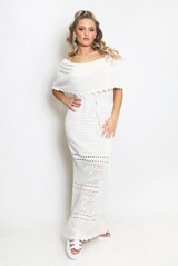 Crochet Bardot Maxi DRESS 