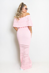 Crochet Bardot Maxi DRESS 