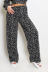 Printed Wide Leg Trouser